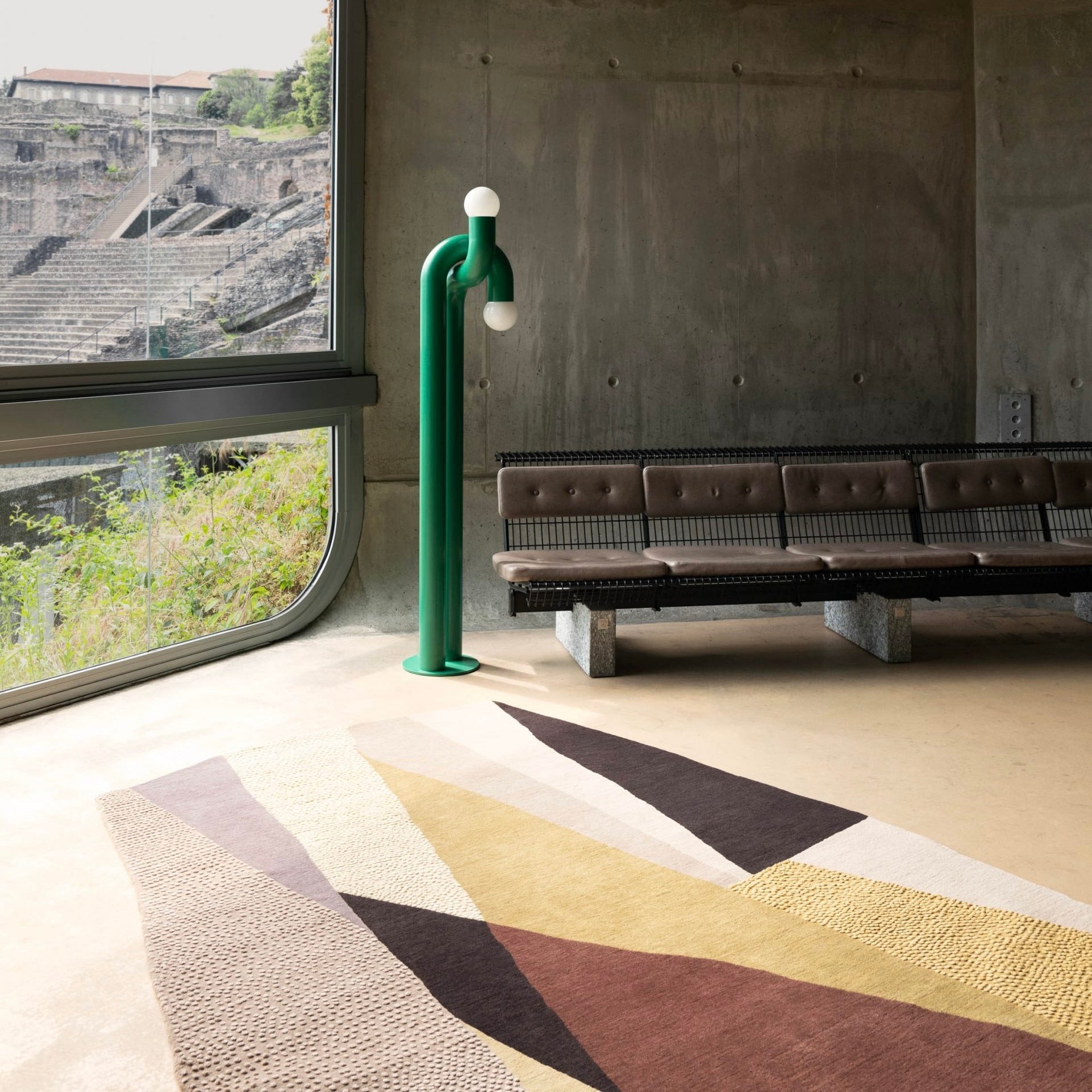 RUGKARI Palette traditional pure New Zealand wool luxury rug styled in an Indian living room - image 2