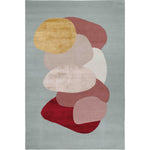 RUGKARI Alchemy abstract pure New Zealand wool luxury rug styled in an Indian living room - image 1