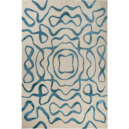 RUGKARI Monolith traditional pure New Zealand wool luxury rug styled in an Indian living room - image 1