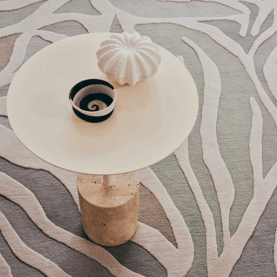 RUGKARI Verdara traditional pure New Zealand wool luxury rug styled in an Indian living room - image 3