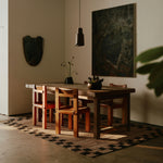 RUGKARI Hem traditional pure New Zealand wool luxury rug styled in an Indian living room - image 2