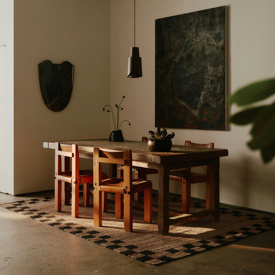 RUGKARI Hem traditional pure New Zealand wool luxury rug styled in an Indian living room - image 2