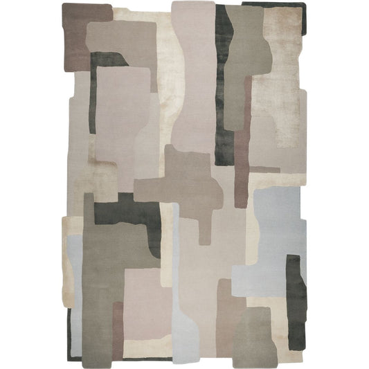 RUGKARI Terraform traditional pure New Zealand wool luxury rug styled in an Indian living room - image 1