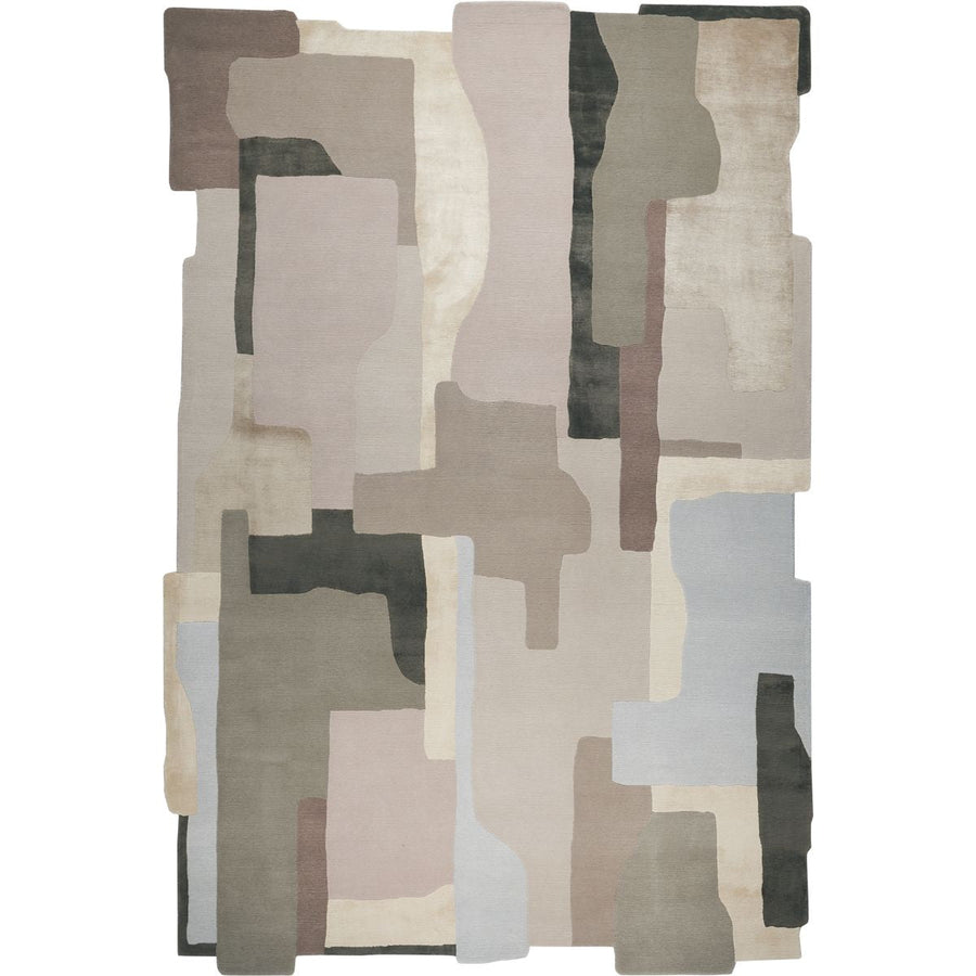 RUGKARI Terraform traditional pure New Zealand wool luxury rug styled in an Indian living room - image 1