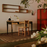 RUGKARI Monograph traditional pure New Zealand wool luxury rug styled in an Indian living room - image 2