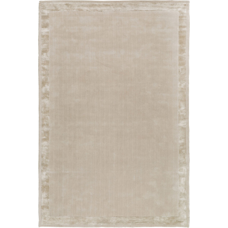 RUGKARI Linen solid pure New Zealand wool luxury rug styled in an Indian living room - image 1