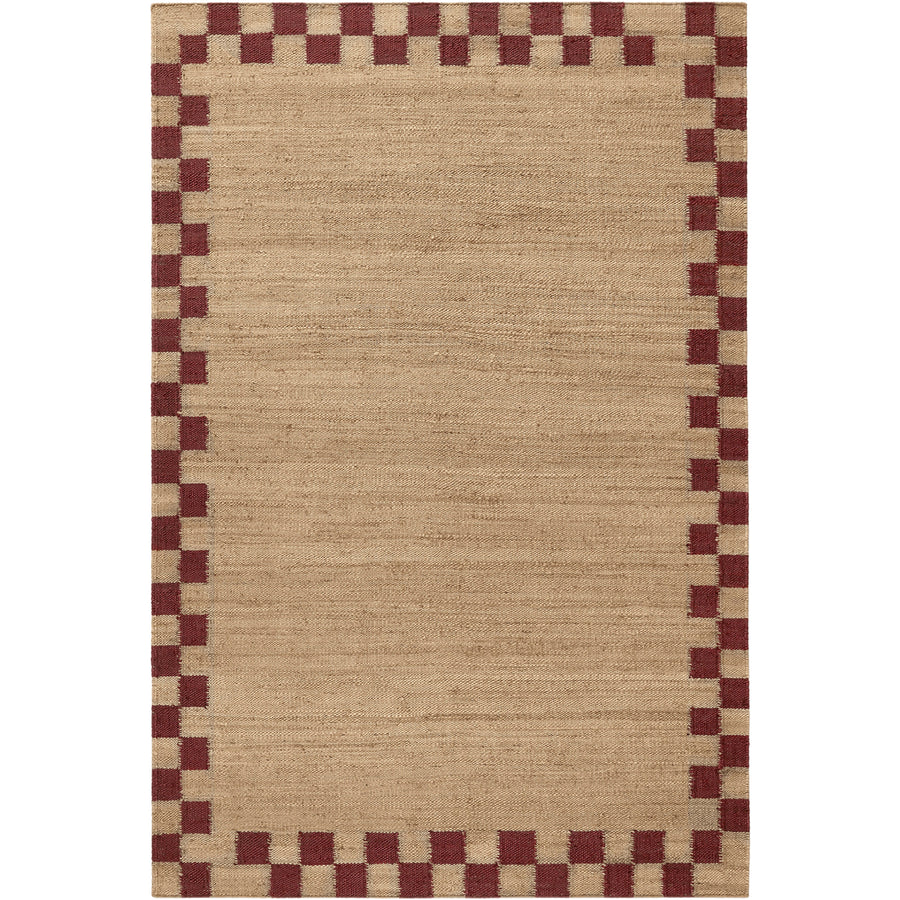 RUGKARI Bramble designer pure New Zealand wool luxury rug styled in an Indian living room - image 1