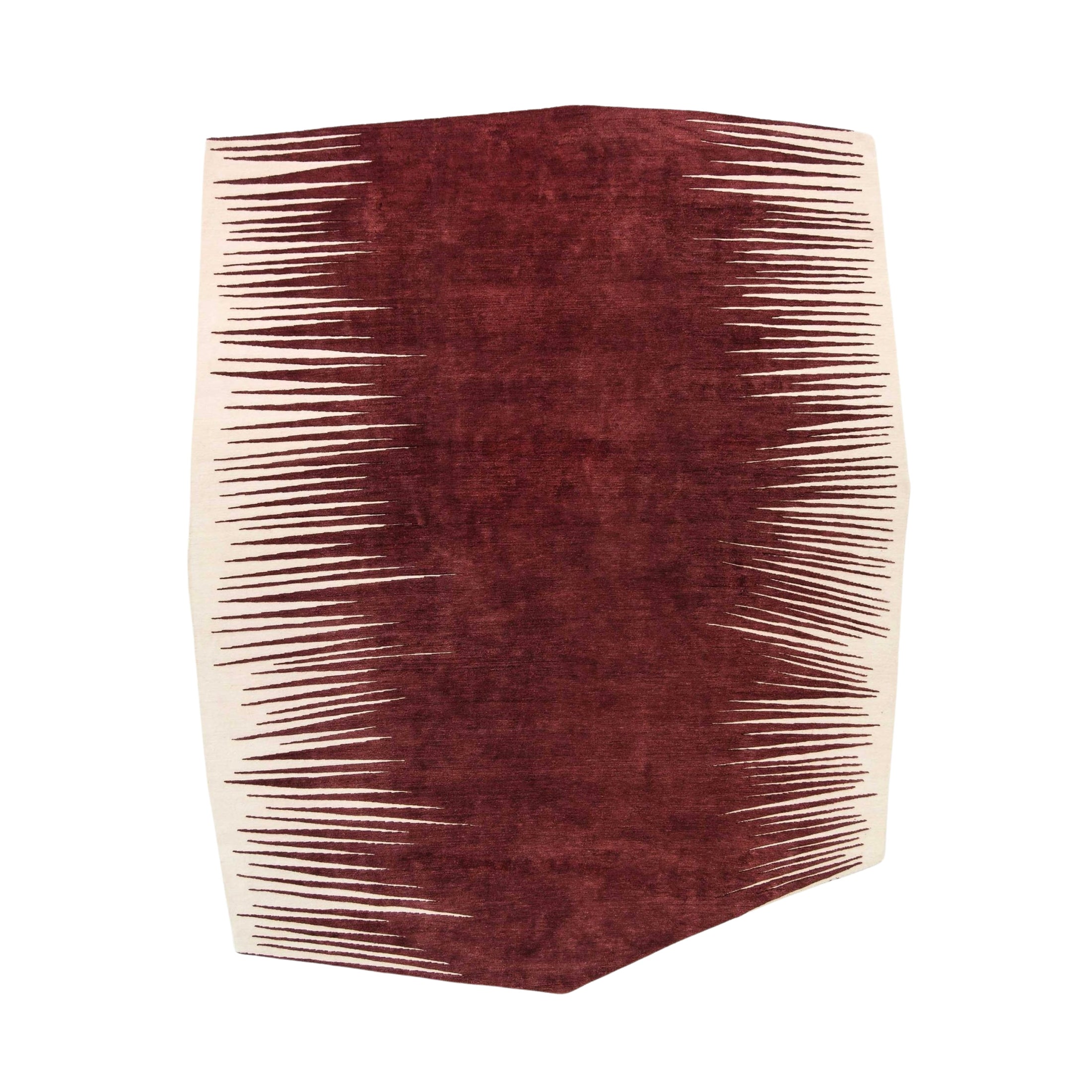 RUGKARI Fringe traditional pure New Zealand wool luxury rug styled in an Indian living room - image 1
