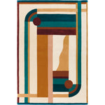RUGKARI Confluence traditional pure New Zealand wool luxury rug styled in an Indian living room - image 1