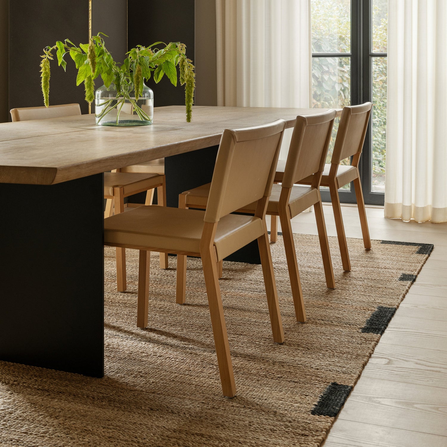 RUGKARI Mores traditional pure New Zealand wool luxury rug styled in an Indian living room - image 2