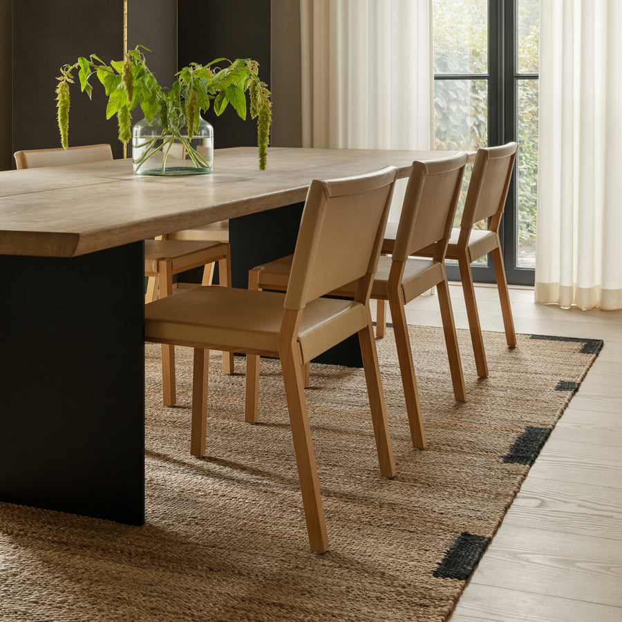 RUGKARI Mores traditional pure New Zealand wool luxury rug styled in an Indian living room - image 2