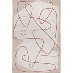 RUGKARI Nexus abstract pure New Zealand wool luxury rug styled in an Indian living room - image 1