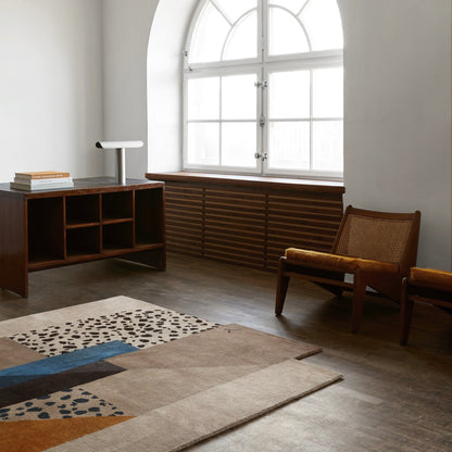 RUGKARI Velthor traditional pure New Zealand wool luxury rug styled in an Indian living room - image 2