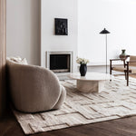 RUGKARI Riddel traditional pure New Zealand wool luxury rug styled in an Indian living room - image 2