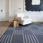 RUGKARI Chronicle designer pure New Zealand wool luxury rug styled in an Indian living room - image 2