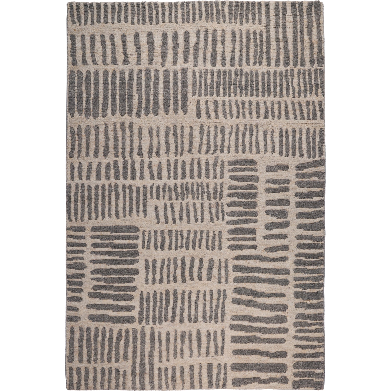 RUGKARI Gestural traditional pure New Zealand wool luxury rug styled in an Indian living room - image 1