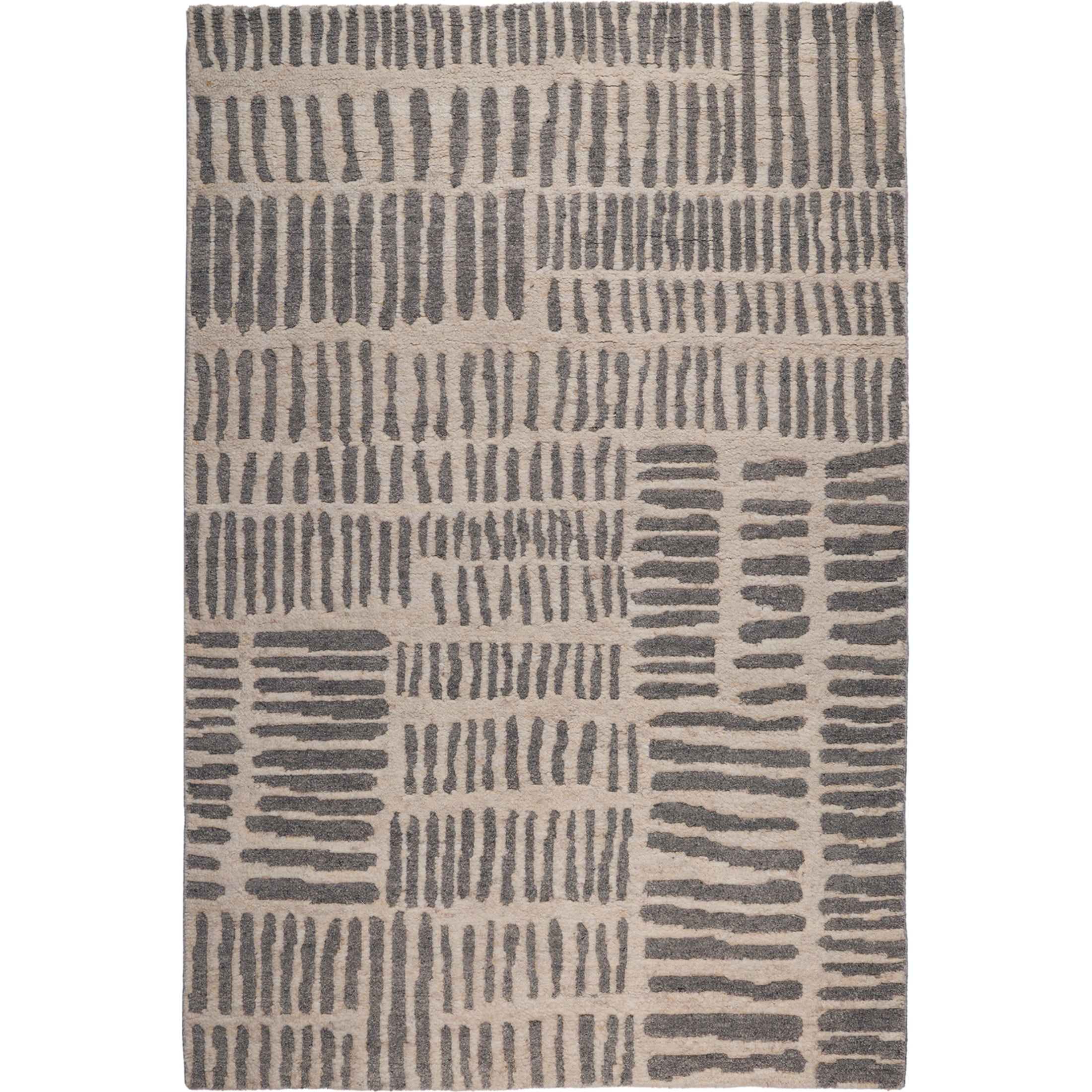 RUGKARI Gestural traditional pure New Zealand wool luxury rug styled in an Indian living room - image 1