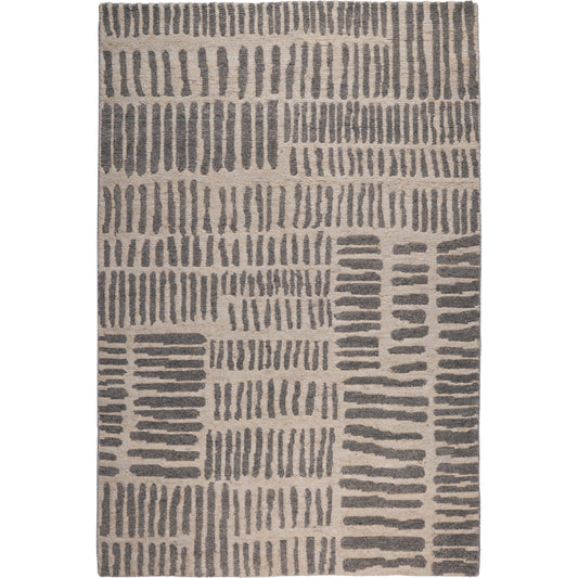 RUGKARI Gestural traditional pure New Zealand wool luxury rug styled in an Indian living room - image 1