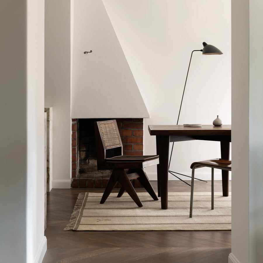 RUGKARI Caesar traditional pure New Zealand wool luxury rug styled in an Indian living room - image 2