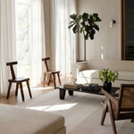 RUGKARI Sage traditional pure New Zealand wool luxury rug styled in an Indian living room - image 2