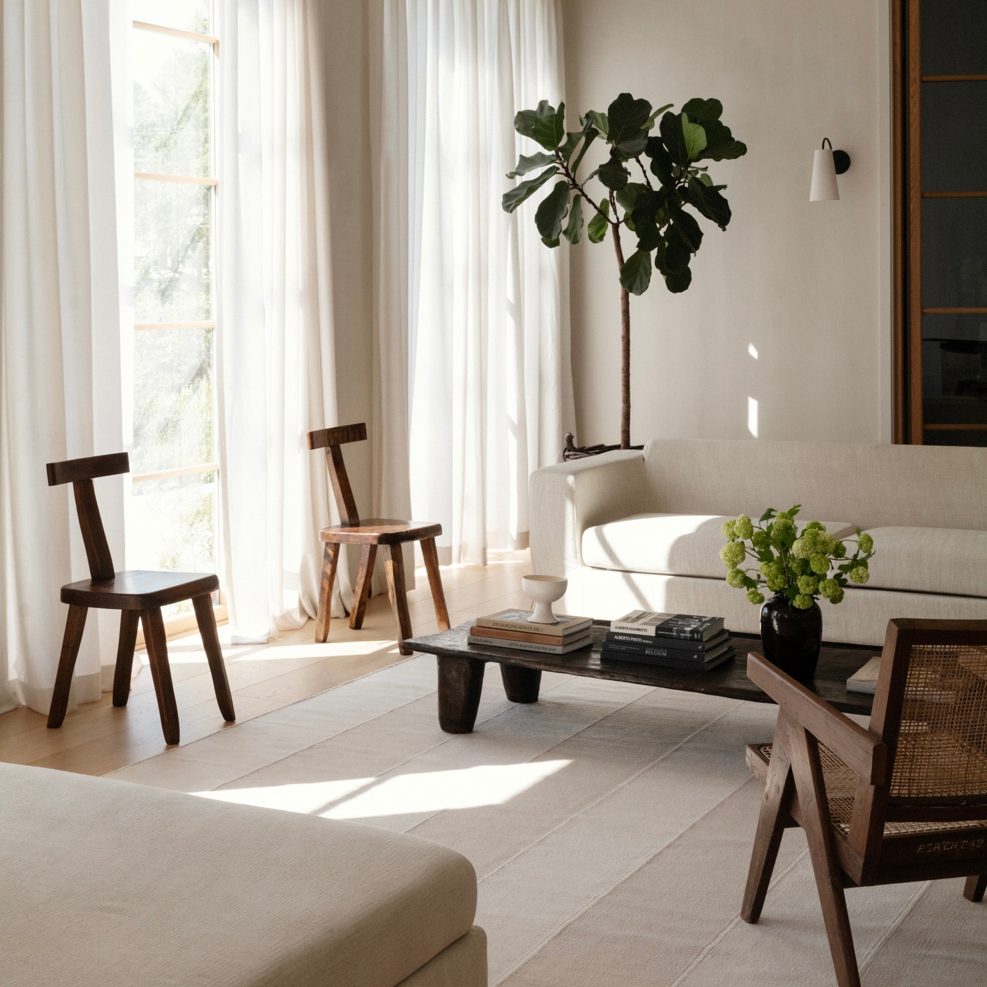 RUGKARI Sage traditional pure New Zealand wool luxury rug styled in an Indian living room - image 2