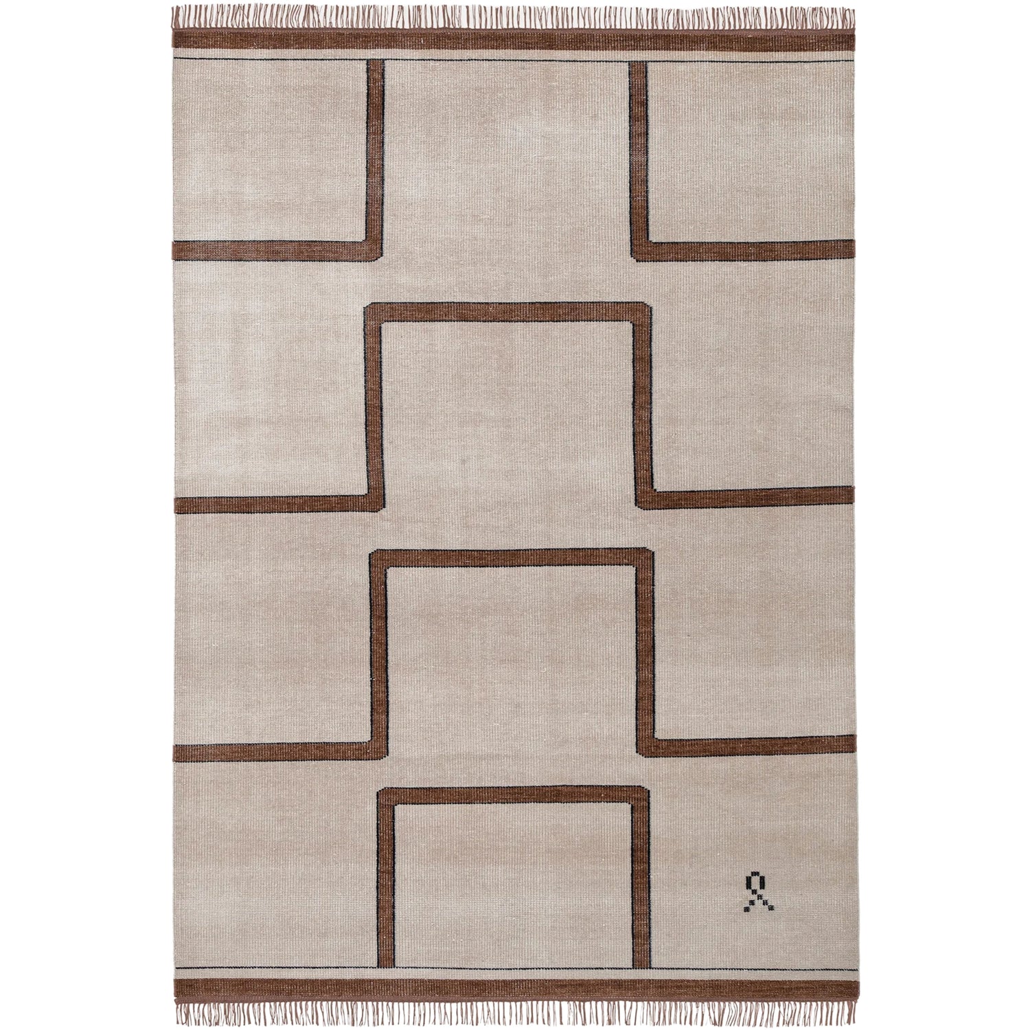 RUGKARI Cantus traditional pure New Zealand wool luxury rug styled in an Indian living room - image 1