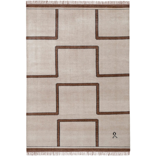 RUGKARI Cantus traditional pure New Zealand wool luxury rug styled in an Indian living room - image 1