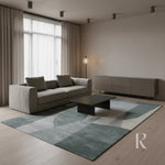 RUGKARI Elysian abstract pure New Zealand wool luxury rug styled in an Indian living room - image 3