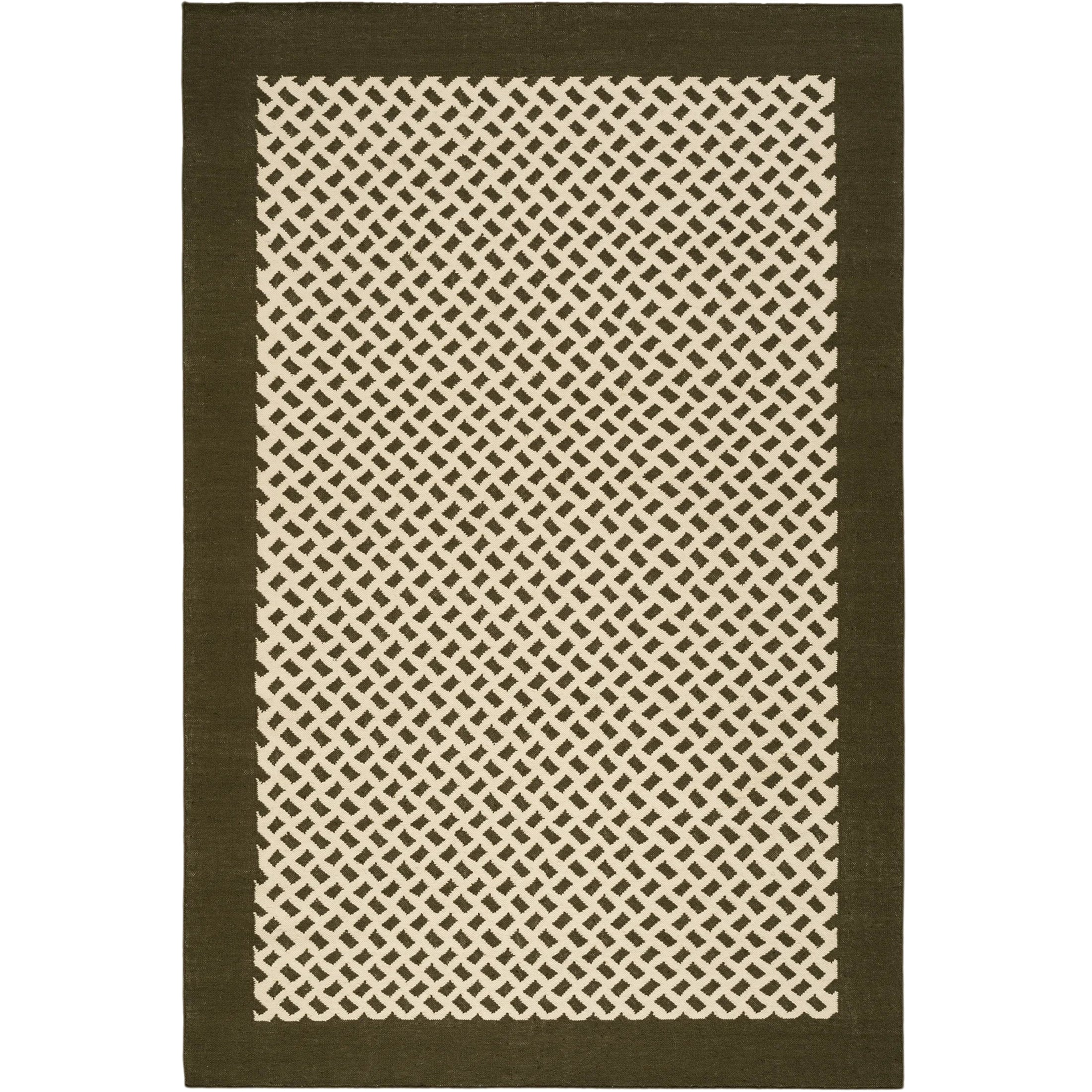 RUGKARI Vestige geometric pure New Zealand wool luxury rug styled in an Indian living room - image 1