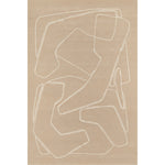 RUGKARI Solan abstract pure New Zealand wool luxury rug styled in an Indian living room - image 1