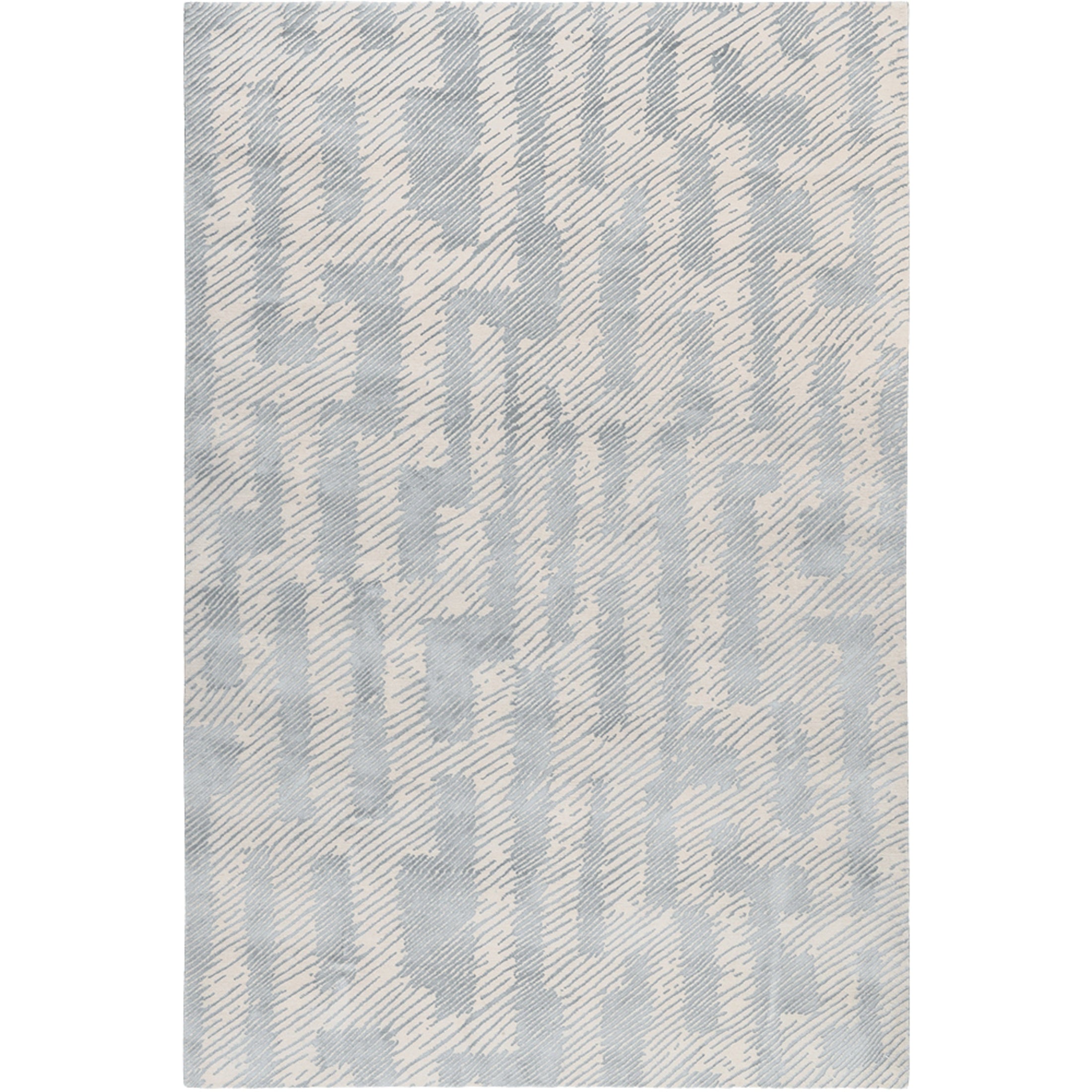 RUGKARI Chevron geometric pure New Zealand wool luxury rug styled in an Indian living room - image 1