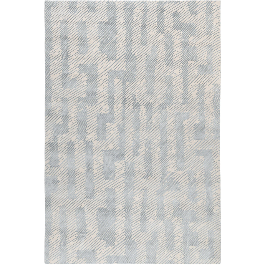 RUGKARI Chevron geometric pure New Zealand wool luxury rug styled in an Indian living room - image 1