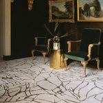 RUGKARI Camillia abstract pure New Zealand wool luxury rug styled in an Indian living room - image 2