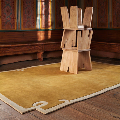 RUGKARI Canvas traditional pure New Zealand wool luxury rug styled in an Indian living room - image 2
