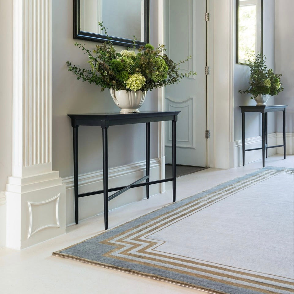 RUGKARI History traditional pure New Zealand wool luxury rug styled in an Indian living room - image 2