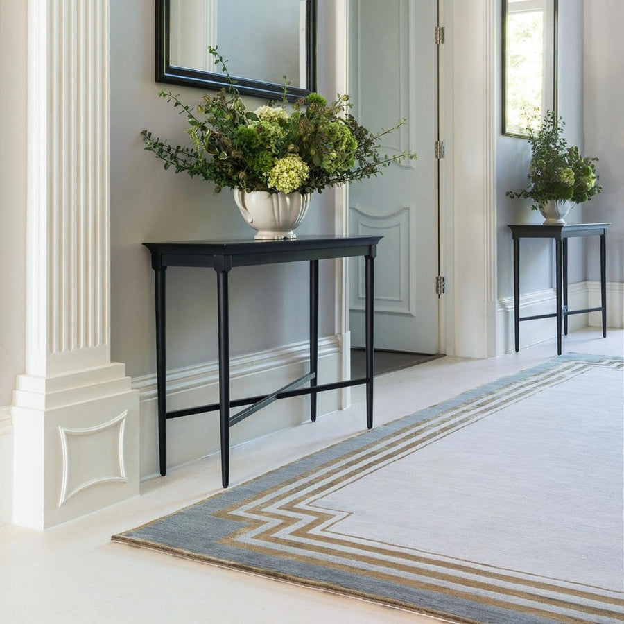RUGKARI History traditional pure New Zealand wool luxury rug styled in an Indian living room - image 2