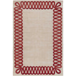 RUGKARI Chainlink traditional pure New Zealand wool luxury rug styled in an Indian living room - image 1