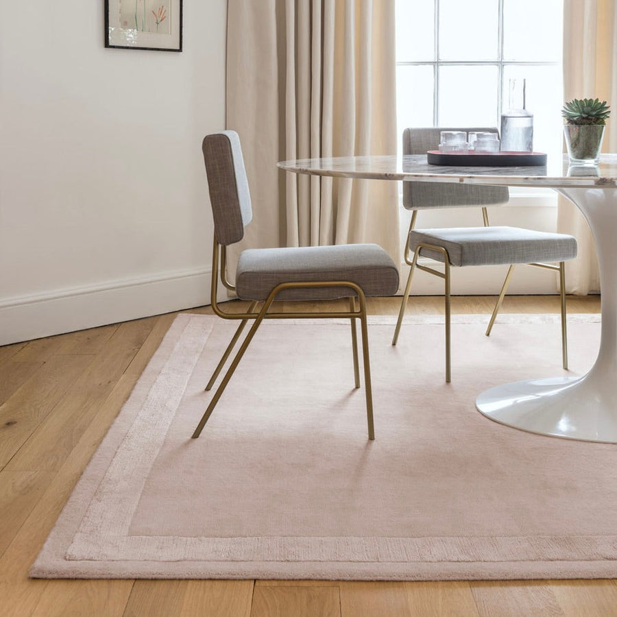 RUGKARI Hush solid pure New Zealand wool luxury rug styled in an Indian living room - image 2