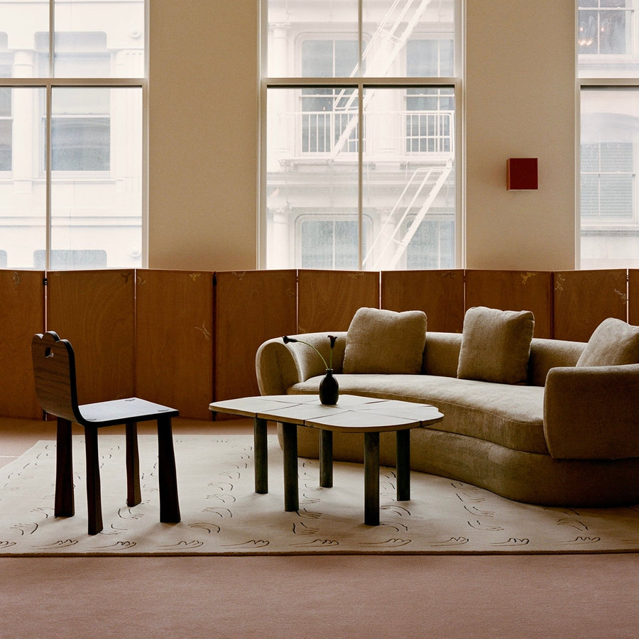 RUGKARI Shag designer pure New Zealand wool luxury rug styled in an Indian living room - image 2