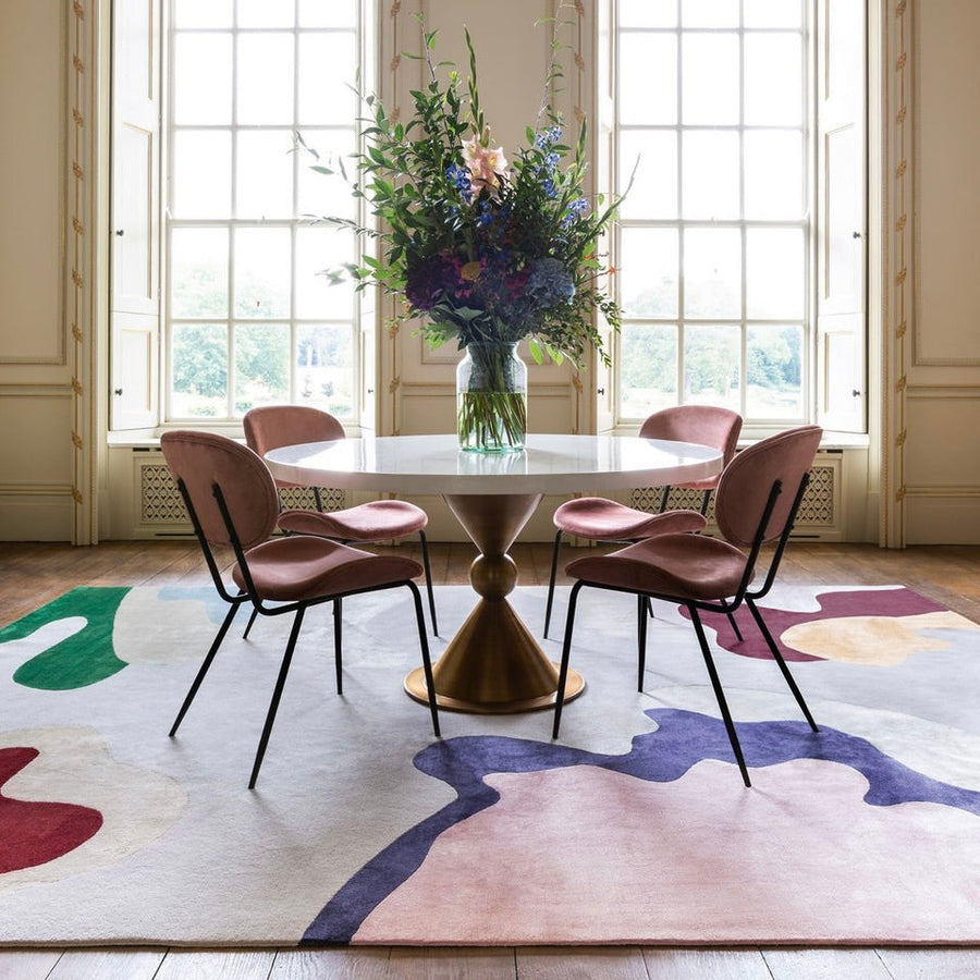RUGKARI Snuggle traditional pure New Zealand wool luxury rug styled in an Indian living room - image 2