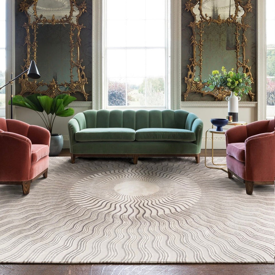 RUGKARI Solurein traditional pure New Zealand wool luxury rug styled in an Indian living room - image 2