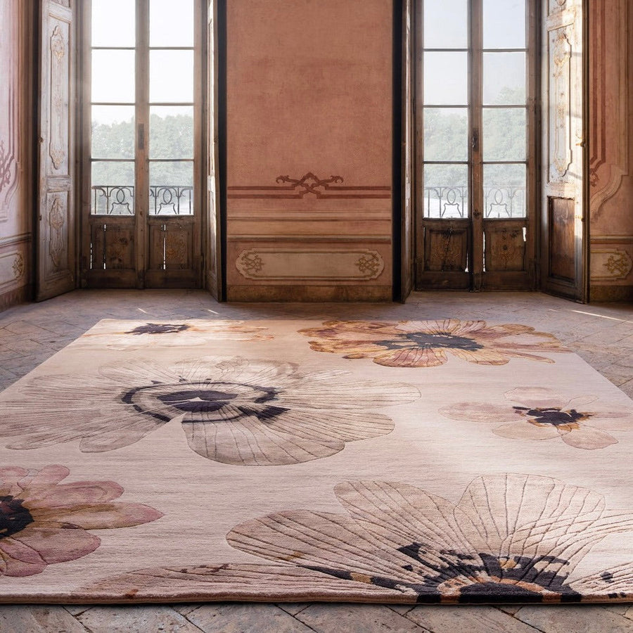 RUGKARI Marov traditional pure New Zealand wool luxury rug styled in an Indian living room - image 2