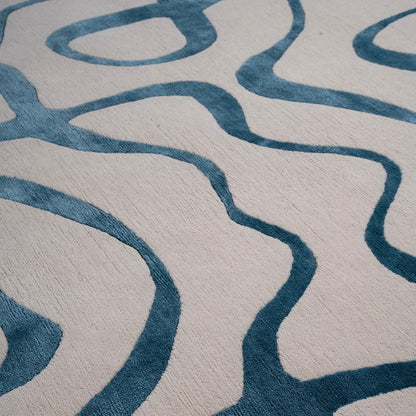 RUGKARI Monolith traditional pure New Zealand wool luxury rug styled in an Indian living room - image 3