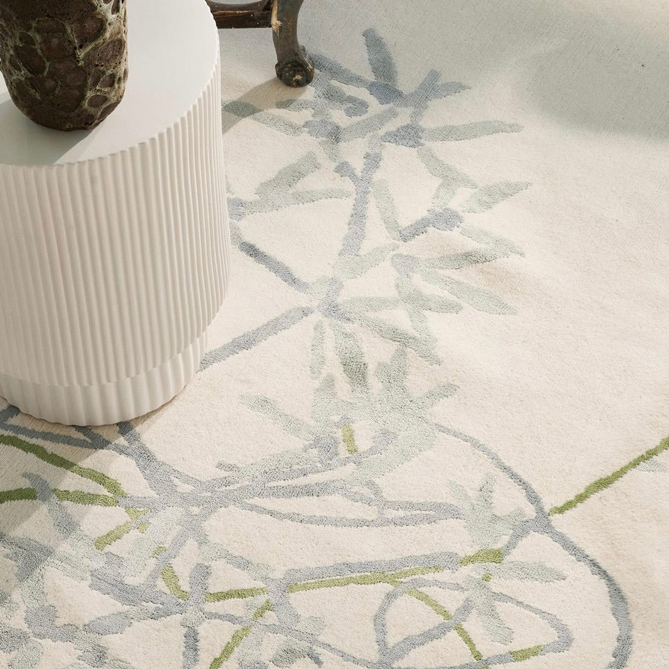 RUGKARI Maelune traditional pure New Zealand wool luxury rug styled in an Indian living room - image 3