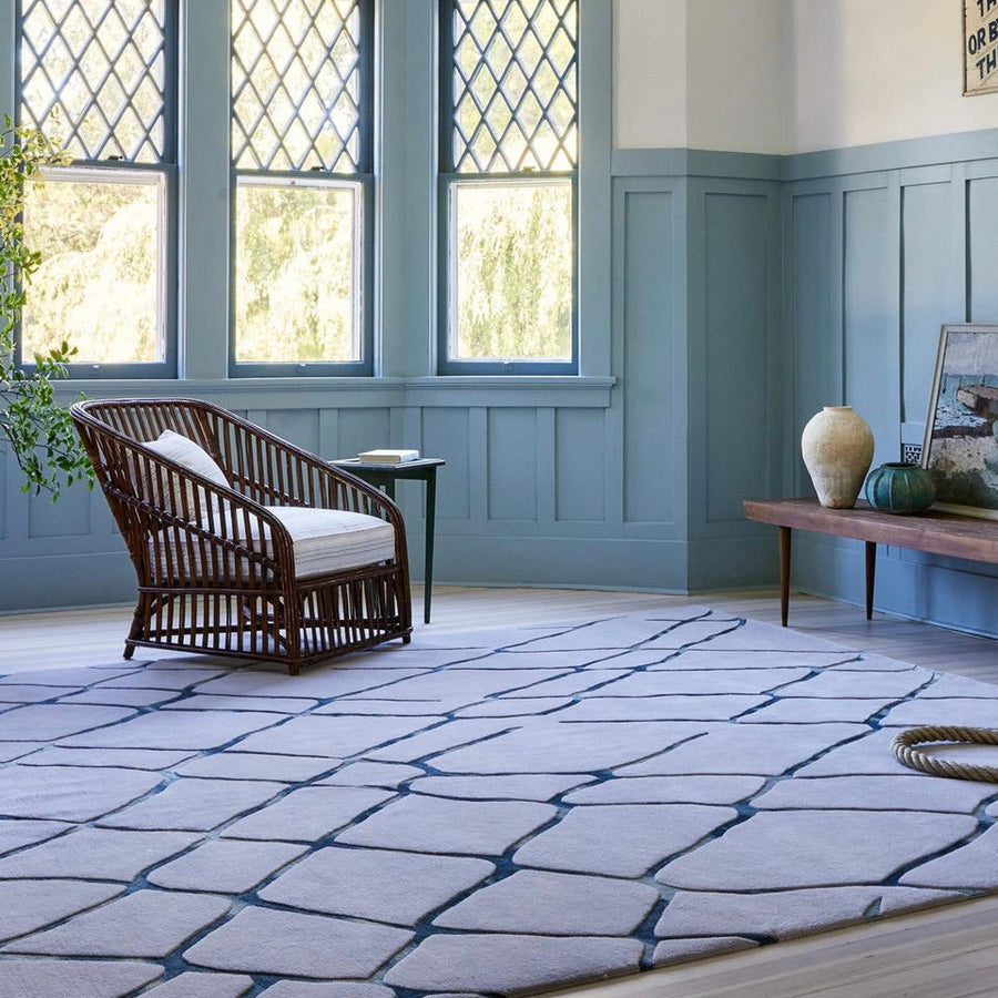 RUGKARI Neruun traditional pure New Zealand wool luxury rug styled in an Indian living room - image 2