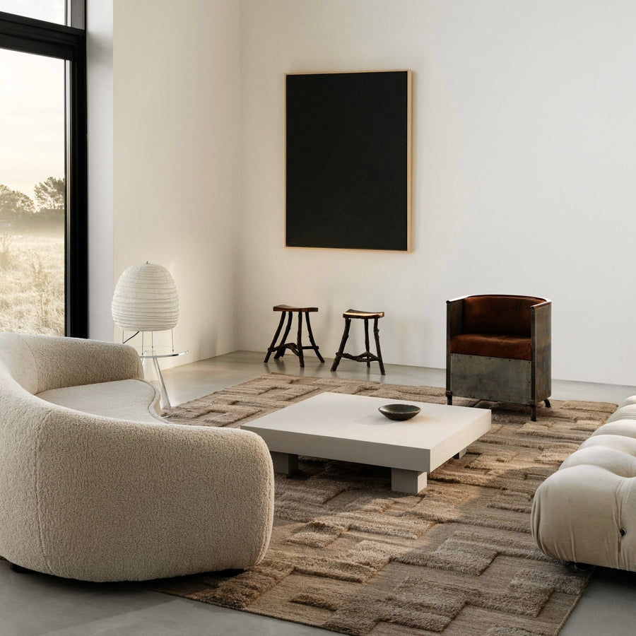 RUGKARI Farnor traditional pure New Zealand wool luxury rug styled in an Indian living room - image 2