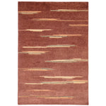 RUGKARI Terracotta traditional pure New Zealand wool luxury rug styled in an Indian living room - image 1