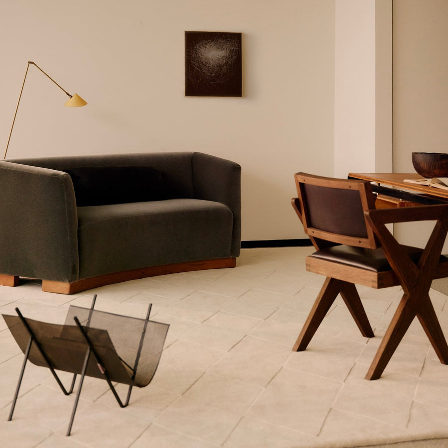 RUGKARI Crellin traditional pure New Zealand wool luxury rug styled in an Indian living room - image 2