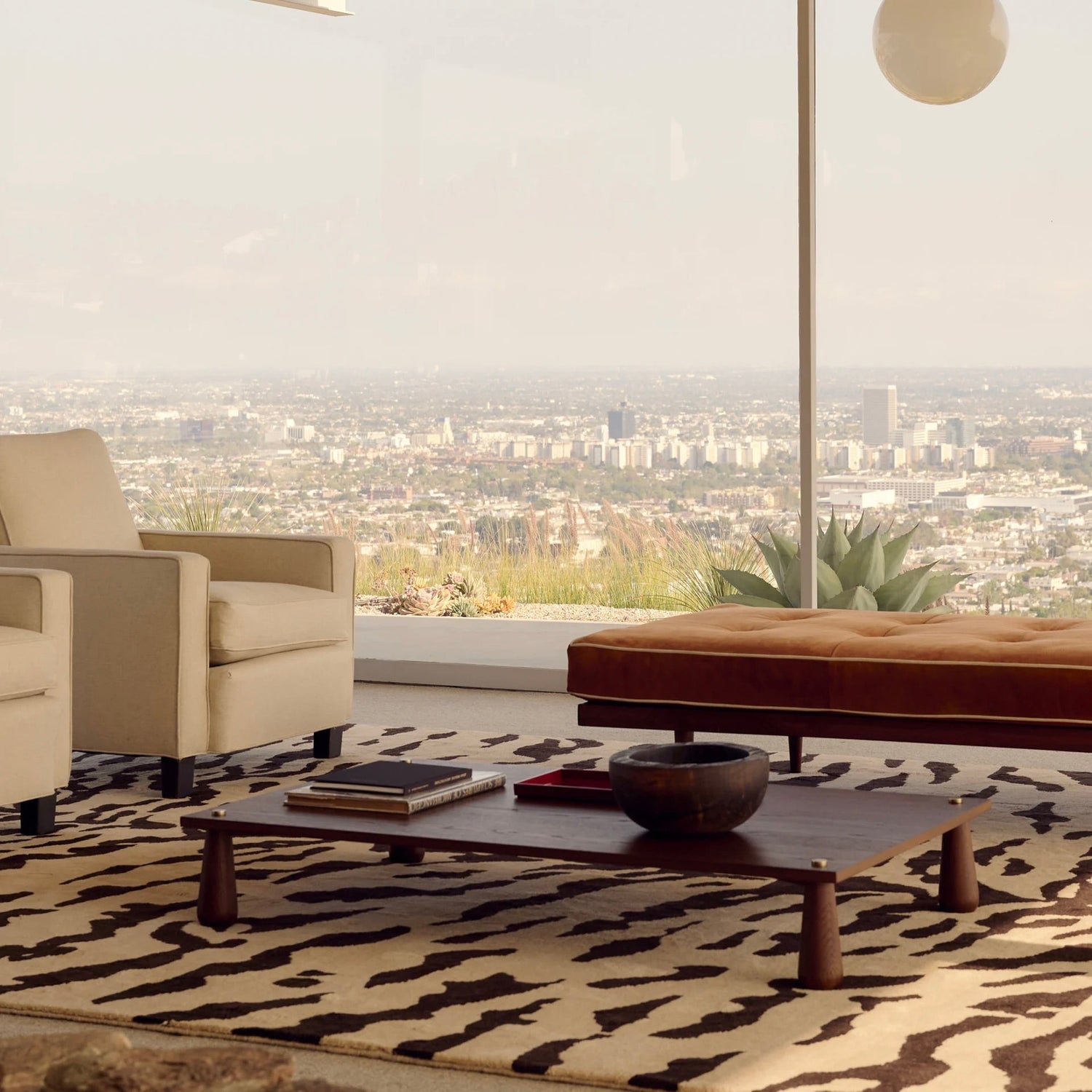 RUGKARI ‎Royal White traditional pure New Zealand wool luxury rug styled in an Indian living room - image 3