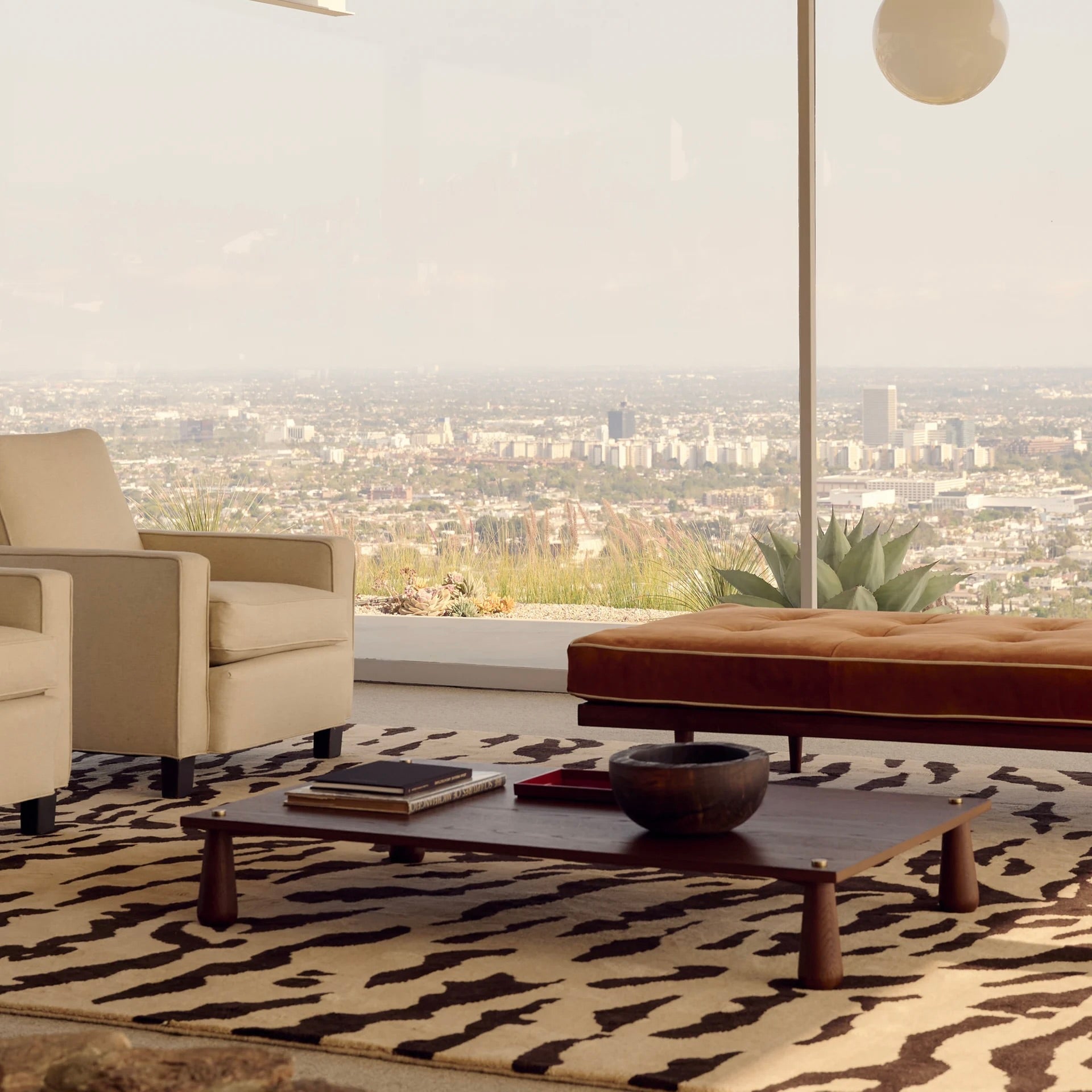 RUGKARI ‎Royal White traditional pure New Zealand wool luxury rug styled in an Indian living room - image 3